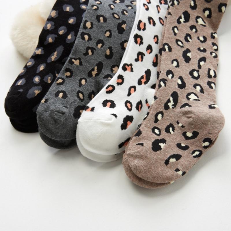 Kinder Leopard Print Strumpfhosen Für Mädchen Neue Frühling Herbst Kinder Strumpfhosen Baumwolle Mädchen Strümpfe Kleinkind Strumpfhosen Baby