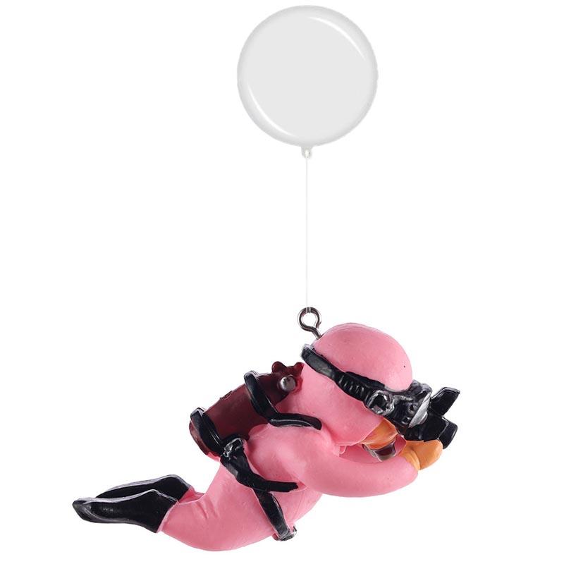 Dekoracja Akwarium Żywica Aranżacja Krajobrazu Małe Ozdoby Mini Nurek Świecący Dekor Akwarium Pływająca Kula Akcesoria Akwariowe