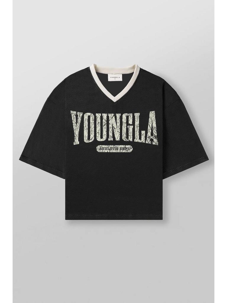 YOUNGLA Breathable Quick-Dry Mesh Running T-Shirt - Short Sleeve for Summer Outdoor Sports & Gym