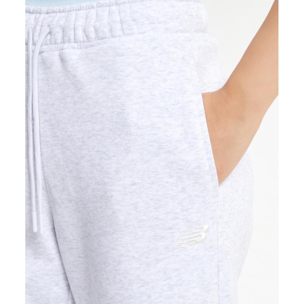 New Balance Nbmle4w902 Women Essential Brushed Wide Pants  Light Gray 