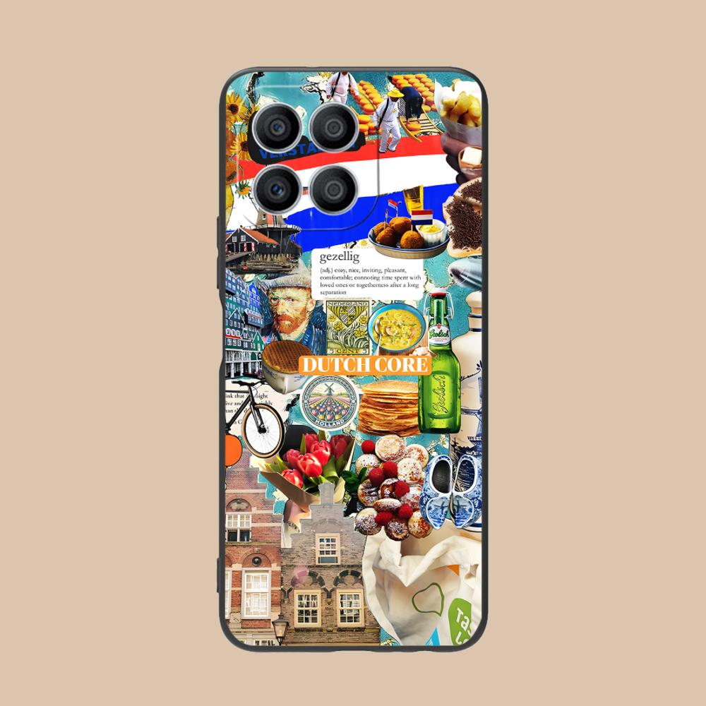 

Netherland Dutch Flag TPU Mobile Phone Case for Honor 90 80 70 60 50 30 20 10 9 8 7 Pro S SE Lite 5G Colorful Printing Cover Honor 8