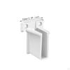 Wire Rack End Bracket Closet Holder Shelves Compact Accessory with Screws Shelf Corner
