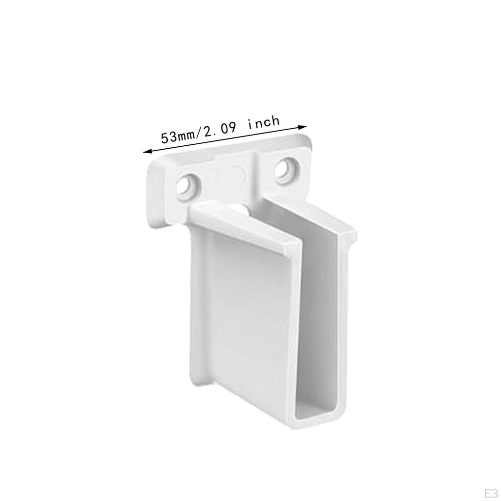Wire Rack End Bracket Closet Holder Shelves Compact Accessory with Screws Shelf Corner