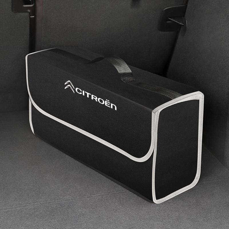 MVDC1 Car Trunk Miscellaneous Storage Box Foldable Felt Organizing Box For Citroen Celysee C6 C3 C5 C1 C2 C4 Aircross Picasso Cactus