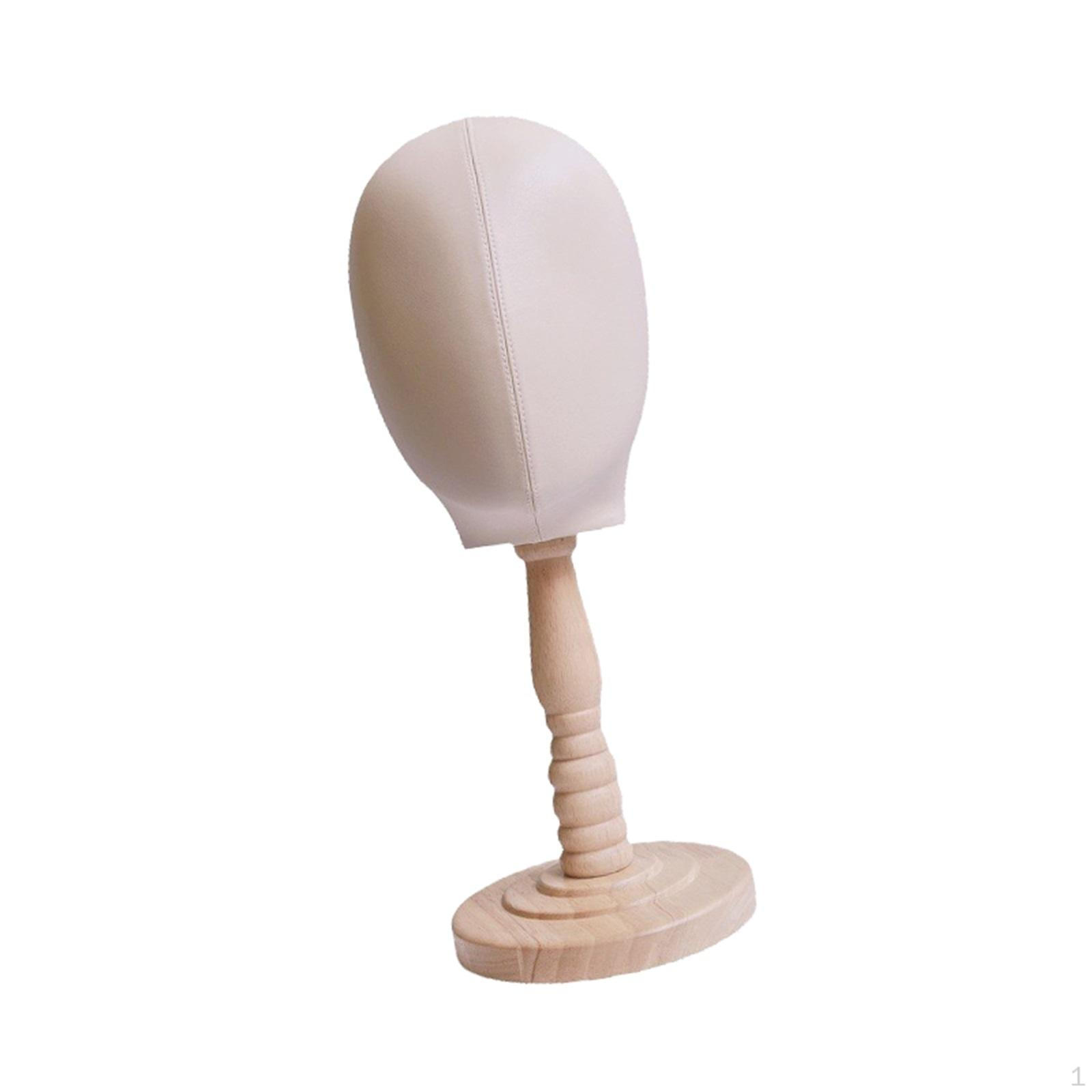 

Elegant Wig And Hat Display Stand світло-коричневого кольору