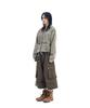 AAKAM Knee Pin-Tuck Bermuda Cargo Pants (Brown)