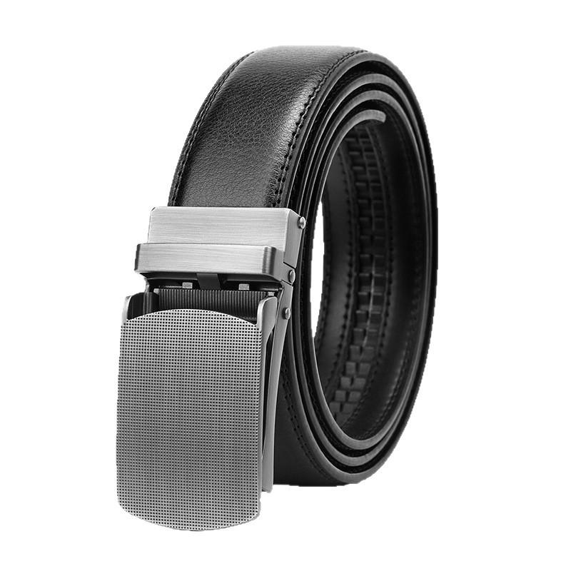 Men'S Belt Men'S Leather Automatic Buckle Cowhide Belt Men'S Versatile Casual Business Belt