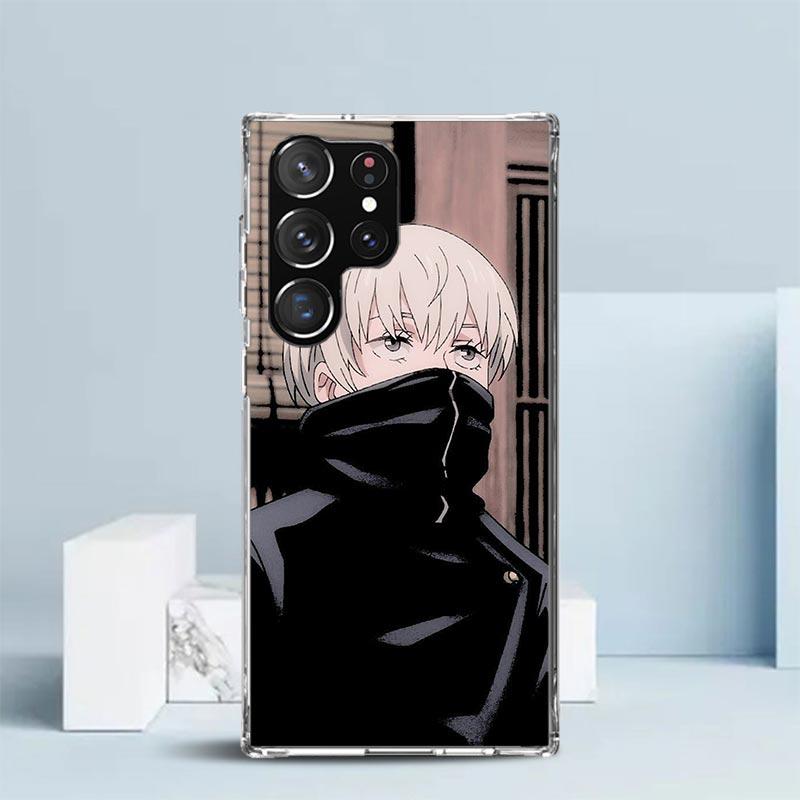 Kaisen J-Jujutsu Inumaki Toge Pouzdro na telefon Pro Samsung Galaxy S24 S25 Edge S26 Ultra S22 S23 Plus S21 + S20 FE Měkký zadní kryt z TPU