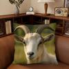 Goat Face Pillow Case Fashion Square Pillowcase Bedroom Sofa Room Ins Decoration Leisure