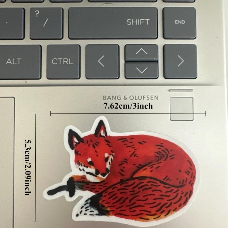 Red Fox Animal Sticker - Waterproof Vinyl Sticker