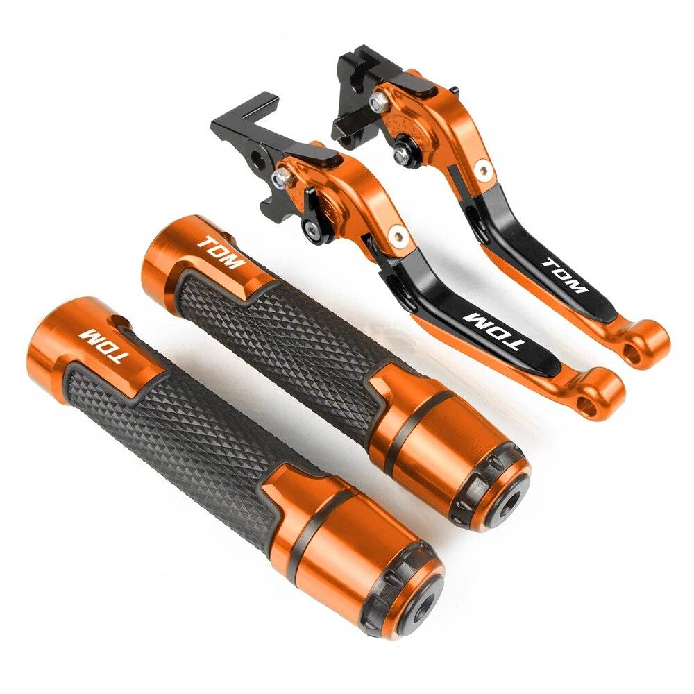 For Yamaha TDM 900 2004-2014 2007 2008 2009 2010 2011 Motorcycle Brake Clutch Lever Extendable Adjustable Hand Grip Handlebar