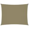 VidaXL Sun Sail Oxford Fabric Rectangular 3.5x4.5 M Beige