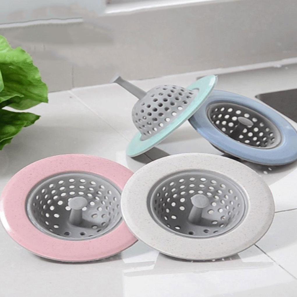 Kitchen Sink Strainer Wide Application Easy to Clean Durable Silicone Easy Install Silica Gel Silicone Sink Drain, Blue