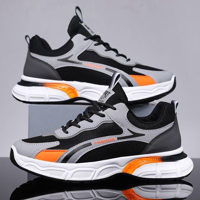 

2025 единая сеть того же стиля, новинка весны и лета, удобная спортивная универсальная корейская версия мужской обуви, нескользящая и износостойкая 44