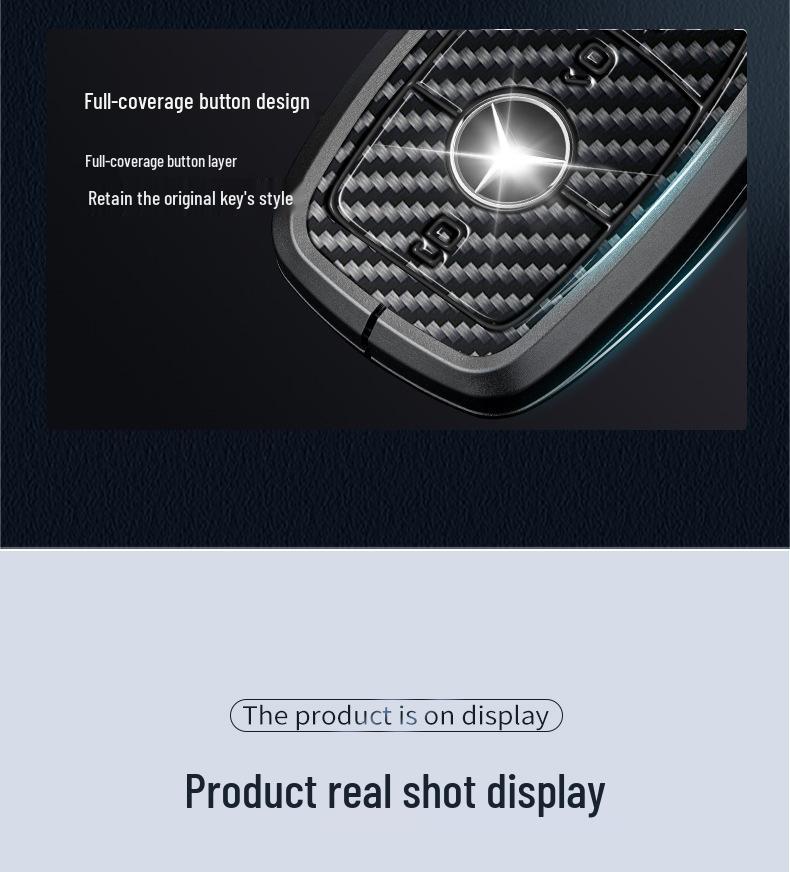 Mercedes-Benz Key Case for S450/A-Class/C-Class/C260L/E300L/C200L - Protective Shell