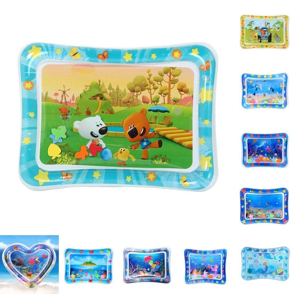 Colorful Inflatable Water Play Mat For Babies Pvc Material Variety Of Designs
