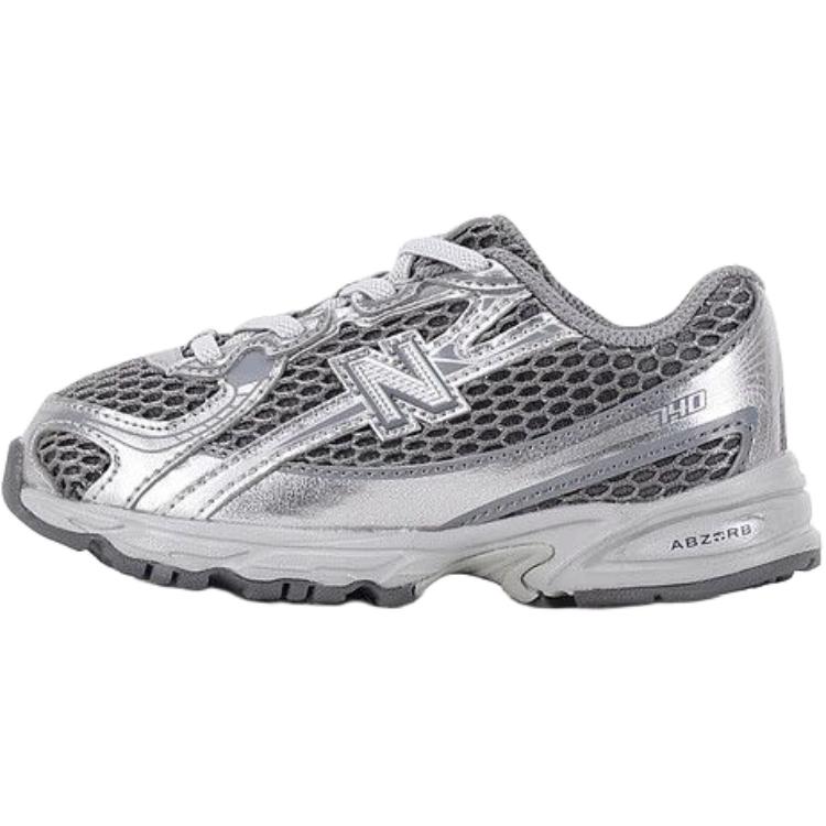 

New Balance NB 740 Slip Resistant, Abrasion Resistant, Breathable Low top Toddler Shoes Silver Gray Infant And Toddler IZ740MG Wide (W) 21