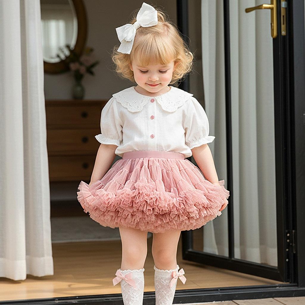 Mädchen Sommer Prinzessin Tüll Puffy Rock