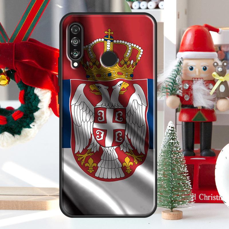 Flag of Serbia Serbian For Huawei Nova 7i 8i 11i 12i 12s Y73 Y70 Y90 Y60 Y72 Y61 Y91 9 10 SE P30 Pro P40 Lite Case