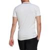 Adidas Polo Shirts Men's White Crew Neck Moderate Straight Fit HB9135