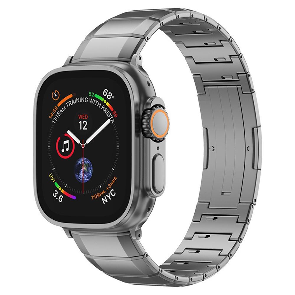 Pure Titanium Band for Apple Watch Ultra 2 49mm 10 9 8 7 45mm 41mm 42mm 46mm Luxury Metal Strap for Series 6 5 4 SE 44mm 38mm 40