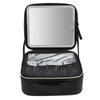 Portable LED Makeup Bag Multipurpose Stylish Large Capacity 3 Color Lights Dimmable Travel Makeup Bag with LED Mirror