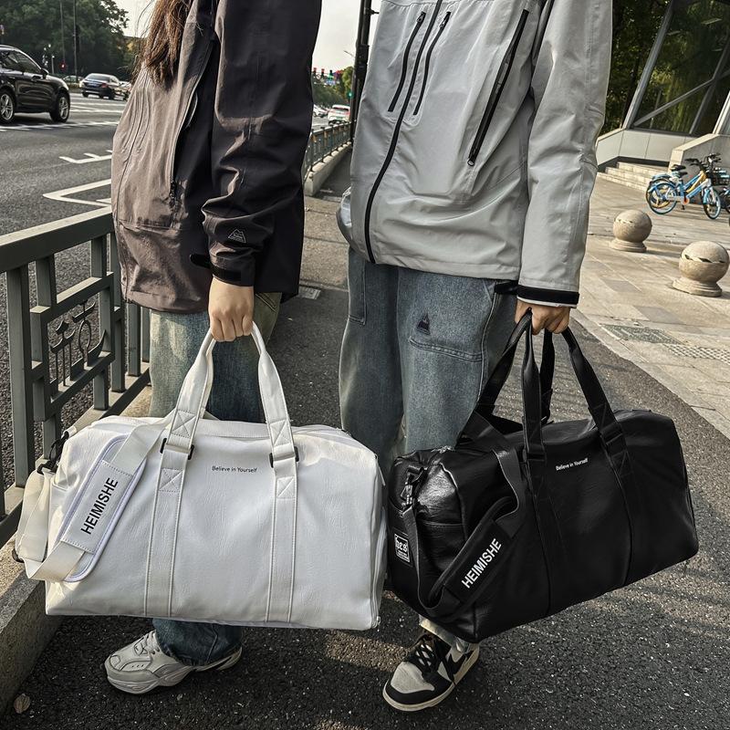 Fashion Trend Simple Hand-held Travel Bag with Shoes and Silo Style Fitness Bag