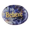Inspirational Palm Stone Engraved Crystal Agate Worry Stone for Anxiety Relief Friendship Keepsake Natural Pocket Mindfulness Gifts