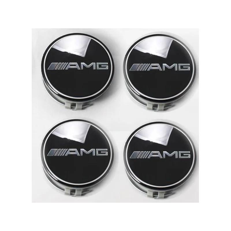Für Mercedes Benz 4 Stück 75mm Mercedes Benz Felgendeckel für Mercedes Benz B/C/E/S-Klasse A-Klasse C200L GLC GLK CLA W126 Aut