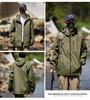 Men's Windproof Waterproof Hooded Jacket: Wear-Resistant, Scratch-Resistant, Plus Size for Outdoor, Travel, Fishing, and Mountaineering.