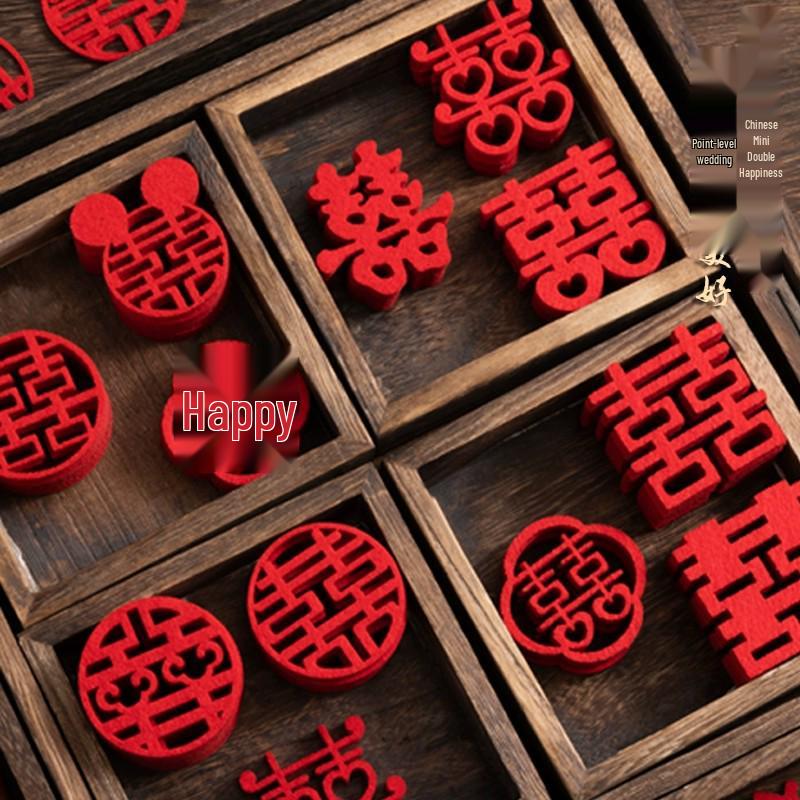 Vliesstoff Doppelglück Hochzeitsdekorationsset