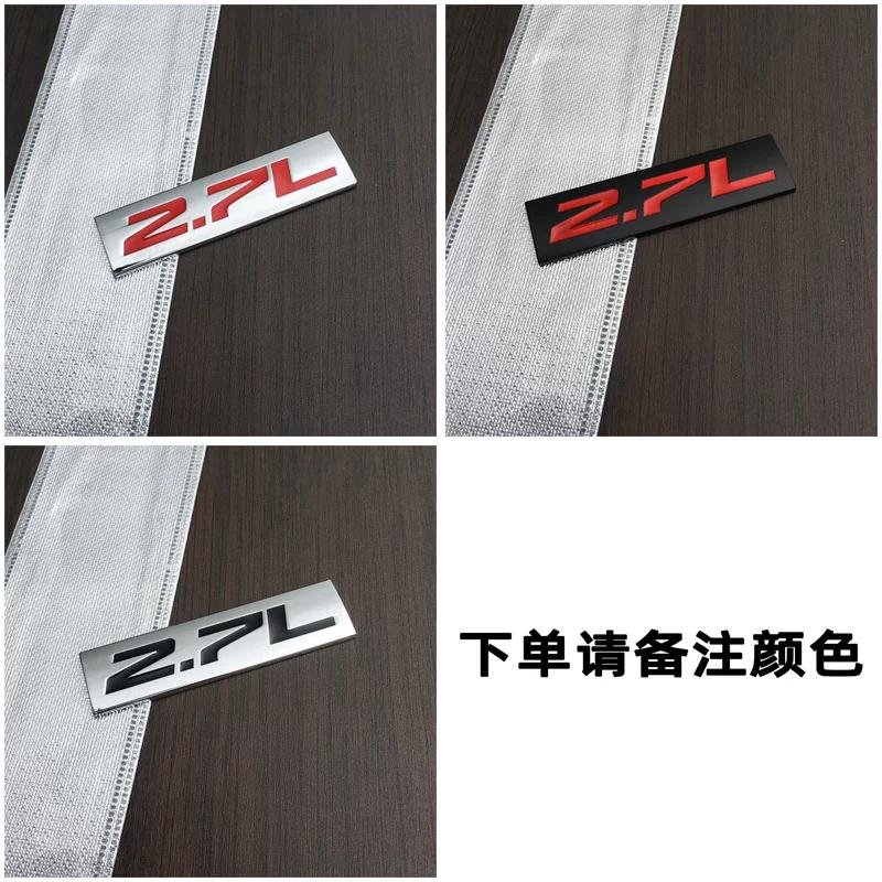 Car three-dimensional displacement car logo 1.8L2.0L2.4L3.6L5.7L6.4L4.0L displacement tail label metal car logo