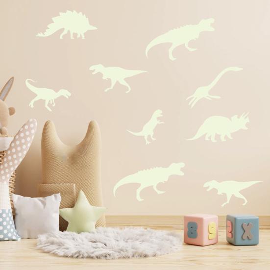 Glowing Wall Stickers Waterproof Self-Adhesive PVC Decals Glow In The Dark Wall Stickers for Bedroom Playroom Nursery Living Room Easy