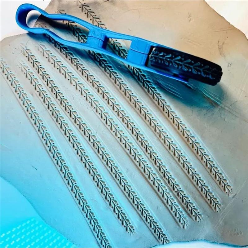 Хорошая глина Текстура Валик Штамп Колесо Для Глины - Цветочный Узор & Геометрический Узор 3D Печать Вдохновленный Рельефный Инструмент для Катки