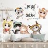 Cartoon süße Katzen Wandaufkleber für Kinderzimmer Kinderzimmer Dekoration Home Decor PVC Aufkleber