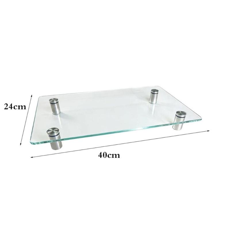 Glass Pressing Panel 40 X 24 Cm for DIY Design Arranging, 0.5 Cm Thick Craft Ironing Board for Handcraft Work, Sewing Accessory Use and Daily Project