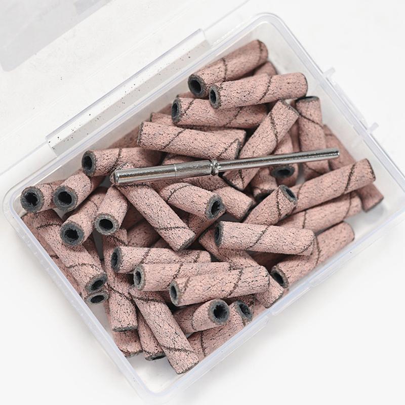 Sanding Cap Bands Electric Manicure Machine Nail Drill Bits Pedicure Caps Polish Gel Remover Cutters Nails Heads Files