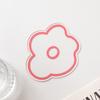 Acrylic Flower Coaster Heat-Resistant Scratch-resistant Cup Pads Non-Slip Cute Transparent Cup Mat for Kitchen Living Room Office