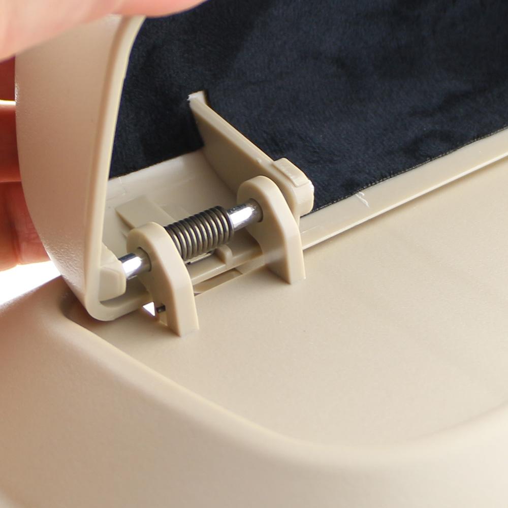 Car Glasses Box Portable Press Switch Sunglasses Holder Support Driver Goggle Case Car Sun Visor Eyeglasses Storage Box