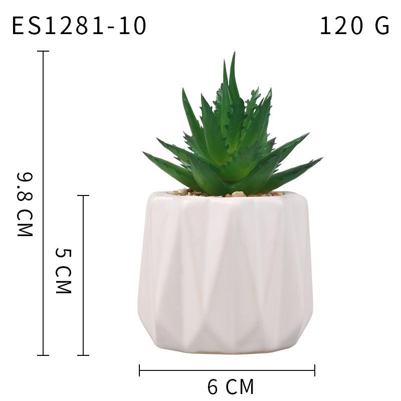 Small, Wavy Cup-Shaped Simulated Succulent Plant Potted Plant, Nordic Office Furniture Fresh Decoration