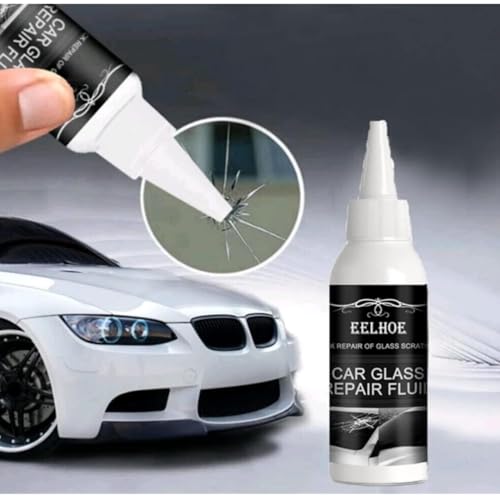 Tekutina na opravu autoskla pro praskliny, odštípnutí a poškození od kamínků, okamžitá oprava, DIY opravná sada, nano opravná tekutina, pro hvězdicovité praskliny, pro auto w