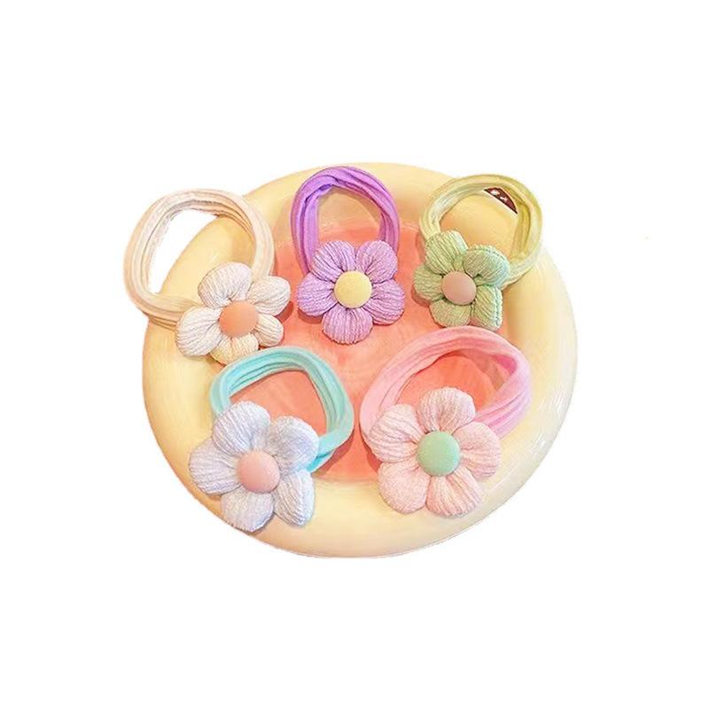 Children's Hair Ties Non-Damaging Towel Rings Elastic Hair Bands Little Girls Ponytail Rubber Bands