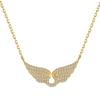 Angel Wing Rhinestone Inlaid Clavicle Necklace Fashion Charm Jewelry