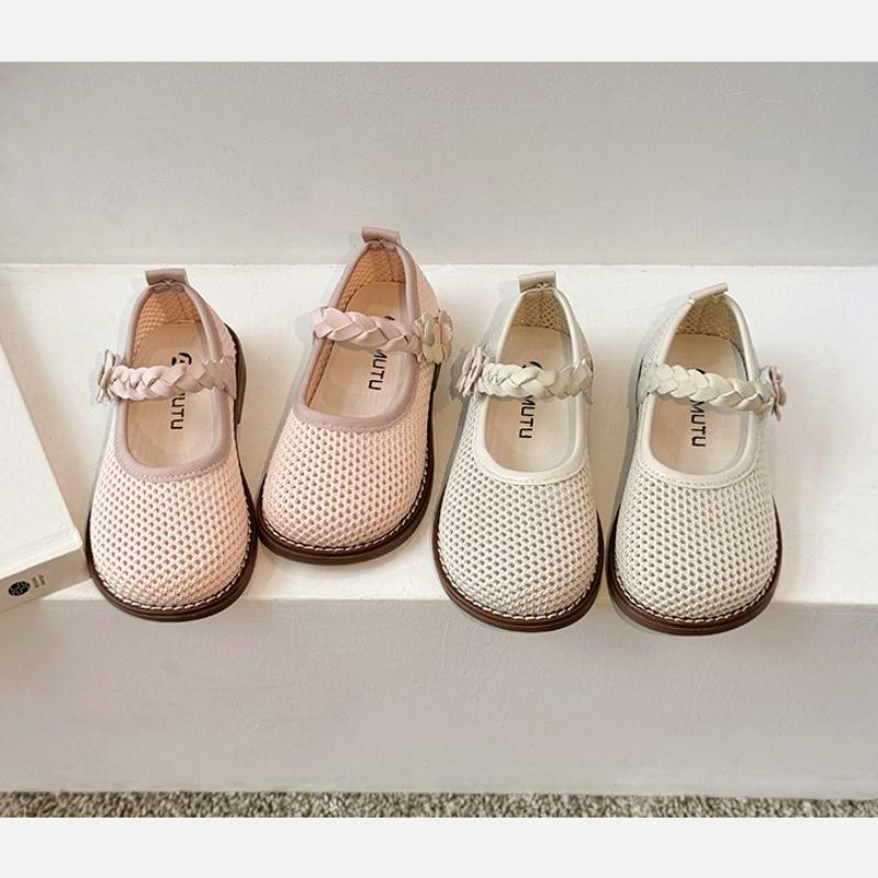 Children's Sandals Summer New Girl Sandals Soft Sole Anti Slip Girls' Mesh Shoe Fashion Hollow Flat Shoes Girls' Single Shoes