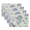 Sunflower Placemats Set of 4 18x12 Inch Summer Fruit Black and White Buffalo Plaid Linen Place Mats Wipeable Yellow Floral Table Mat