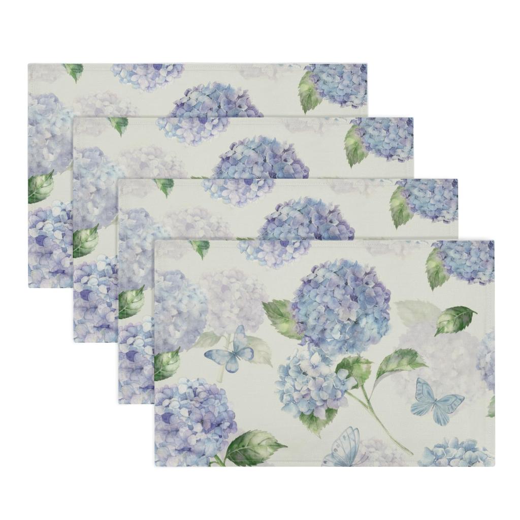 Sunflower Placemats Set of 4 18x12 Inch Summer Fruit Black and White Buffalo Plaid Linen Place Mats Wipeable Yellow Floral Table Mat