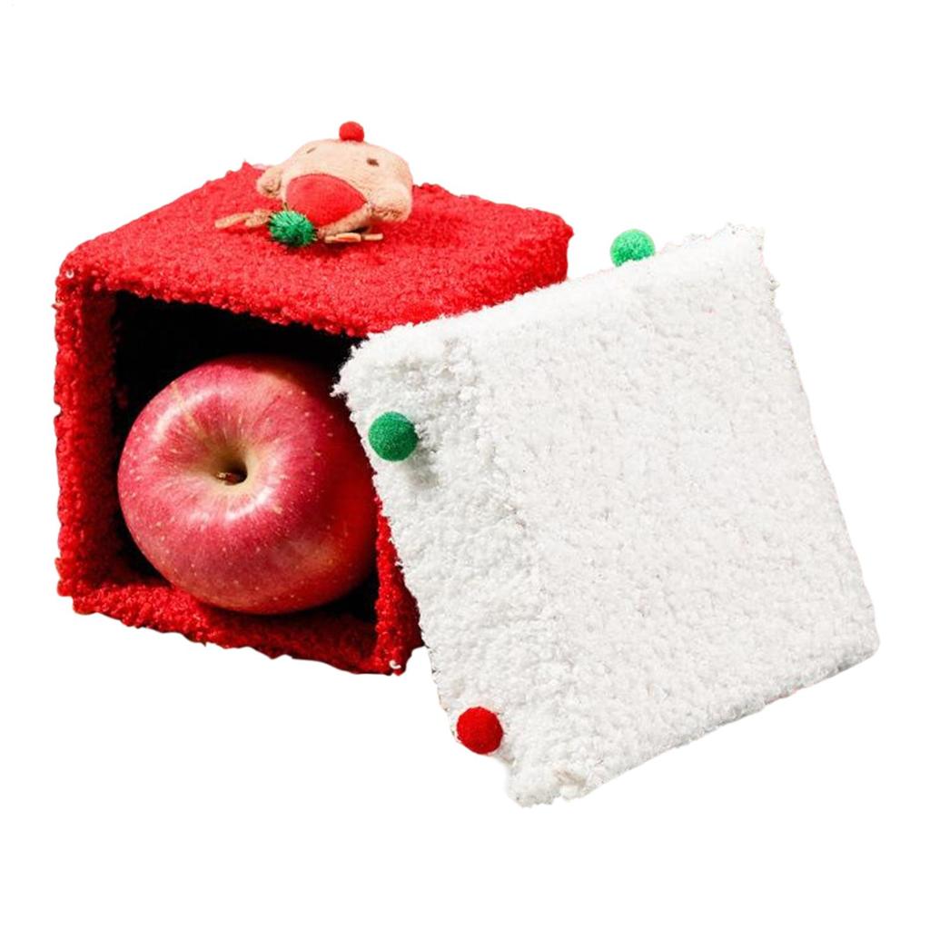 Christmas Creative Apples Gift Box Christmas Cookie Boxes Festive Snack Container Candy Christmas Eve Gift Decoration