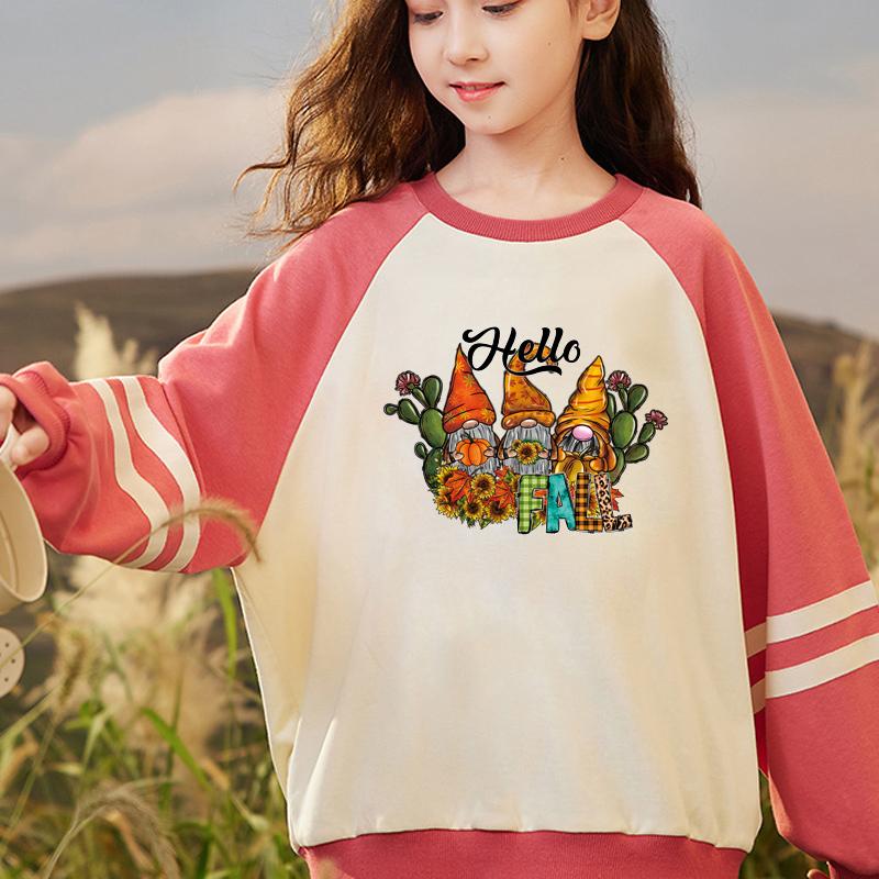 Hello Fall Patch For Clothing Sunflower Heat Press Appliqued T-Shirt Parches Ropa Hoodies Clothes Stickers Diy Craft Supplies