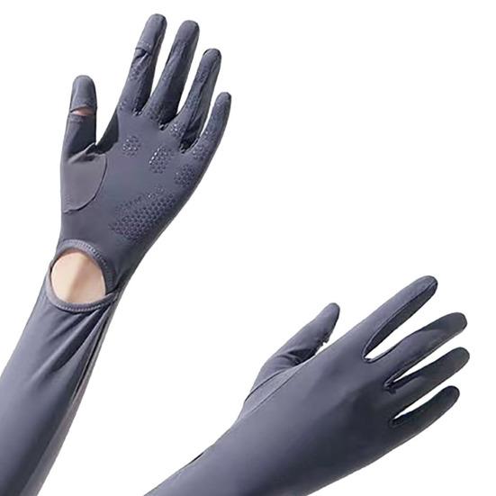 UV Protection Gloves, Full Finger Sun Protection Gloves, Cooling Arm Sleeves, Non-Slip Palm, Ultra Thin Summer Gloves for Women Driving Cycling Hiking