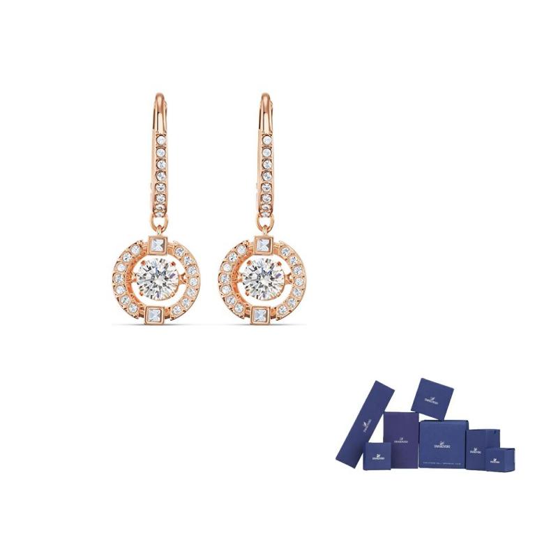 Swarovski Una Earrings Womens Rose Gold Original brand box розового золота